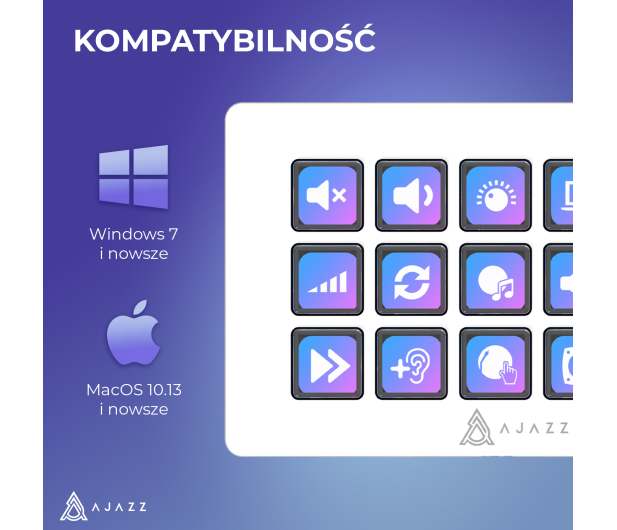 Ajazz AKP153E USB biały - 1536406 - zdjęcie 14